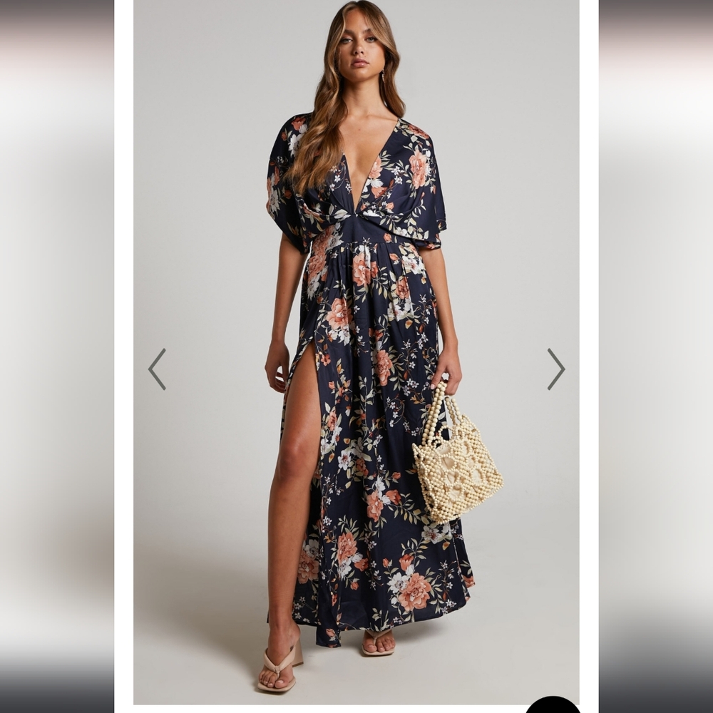 Shopwo's Vacay Ready Midi/Maxi Plunge Dress